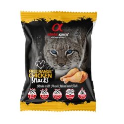 Félnedves snack kockák cicáknak - csirkés (Alpha Spirit)