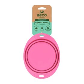 Szilikon utazótál - rózsaszín (Beco Pets)