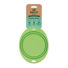 Szilikon utazótál - zöld (Beco Pets)